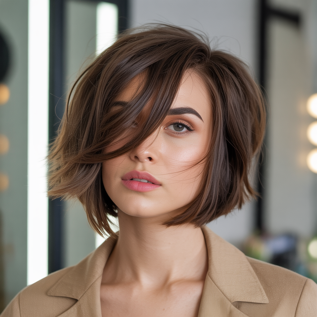 Choppy Bob Hairstyles: 20 Bold Ideas to Inspire Your Next Cut 4 Asymmetrical Choppy Bob