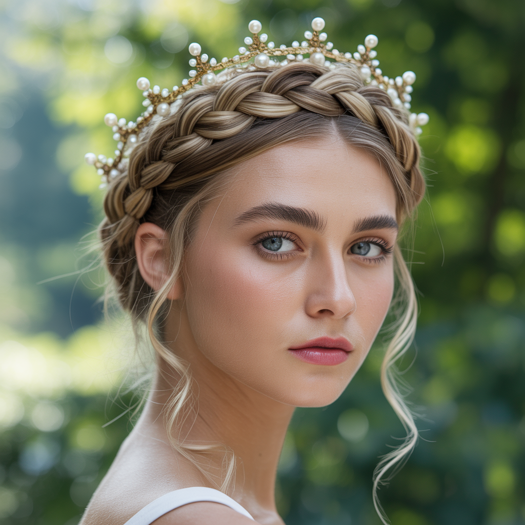 Old Money Blonde Hairstyles: 20 Elegant Ideas That Never Go Out of Style 7 Blonde Braided Crown Style