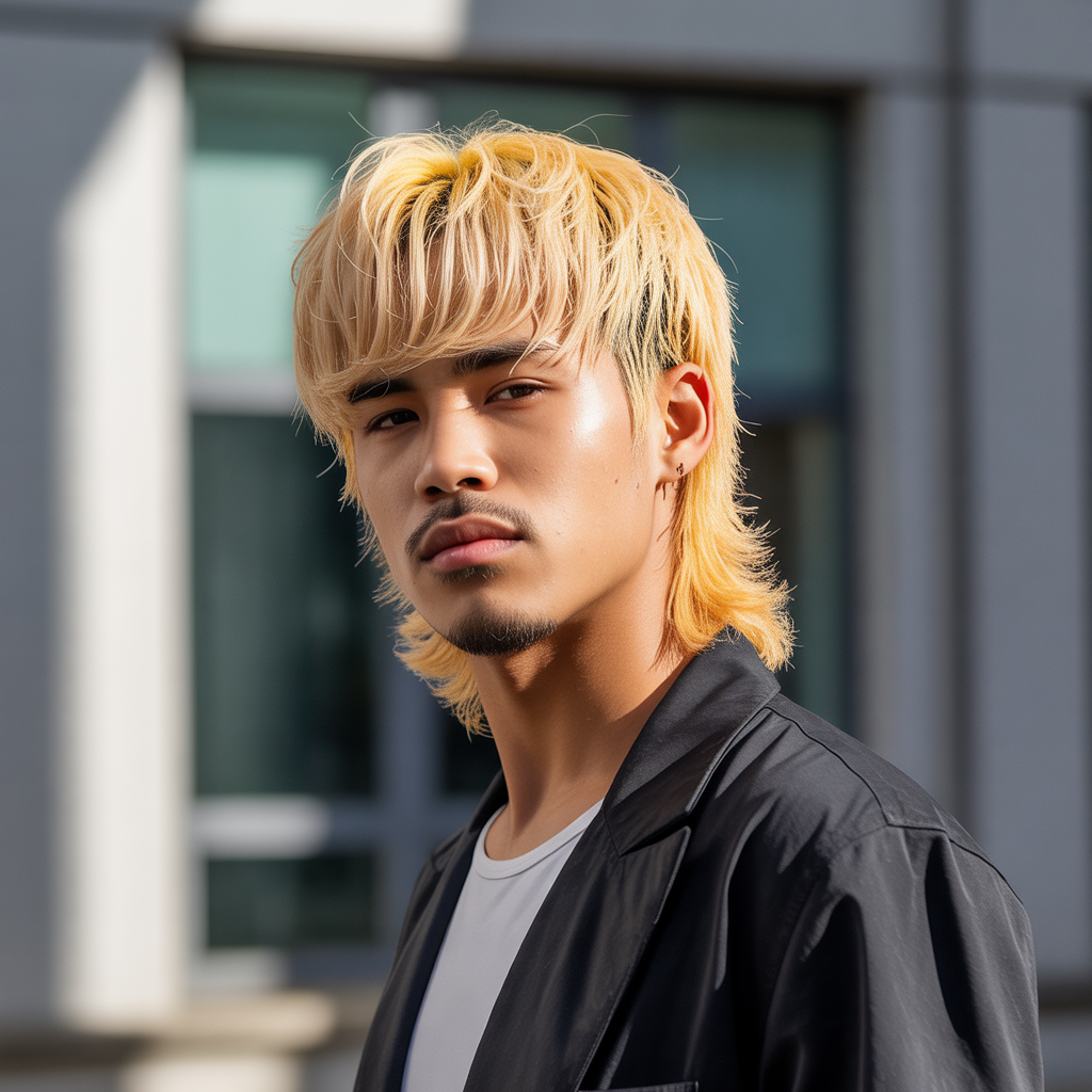 18 Ideas about Best Modern Mullet Hairstyles Men to Try Now 18 Blonde or Highlighted Mullet