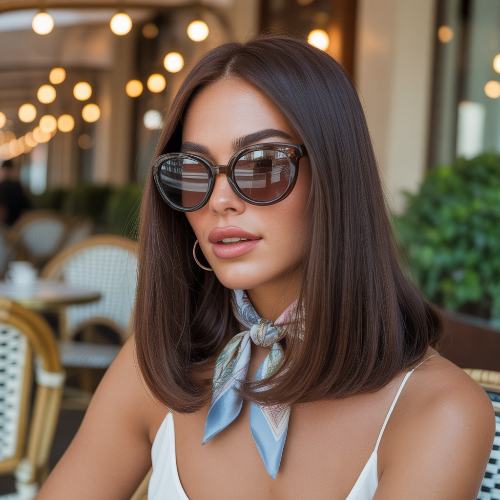 18 Elegant Old Money Bob Styles for Women 10 Bob with a Deep Gloss Finish