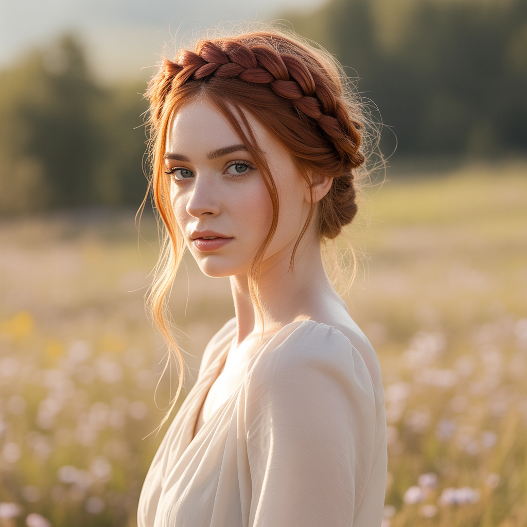 18 Ideas About Bold Cherry Bomb Hairstyles to Rock with Confidence 14 Braided Cherry Crown