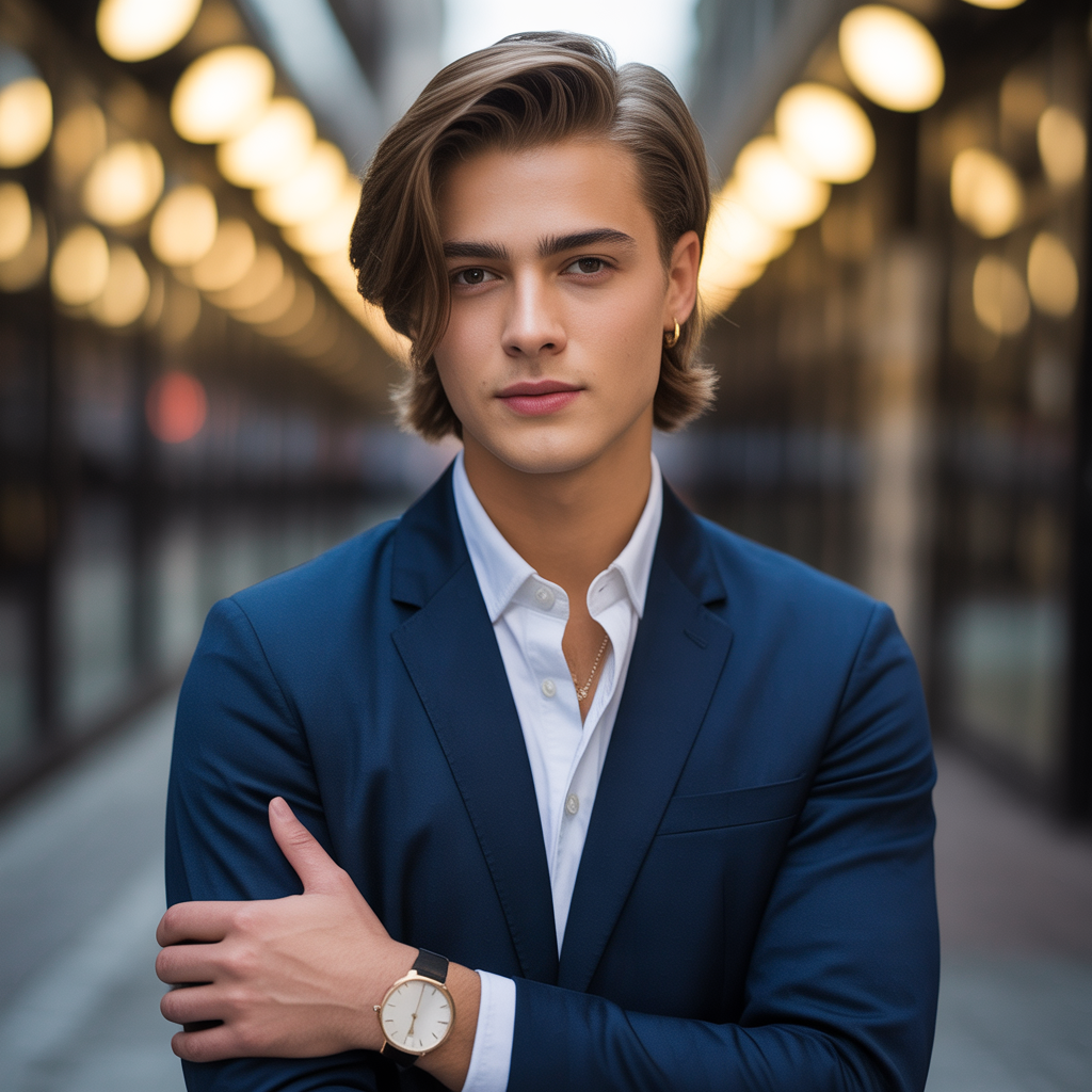 15 Boyfriend Hair Ideas for Every Occasion 10 Brushed Back Look
