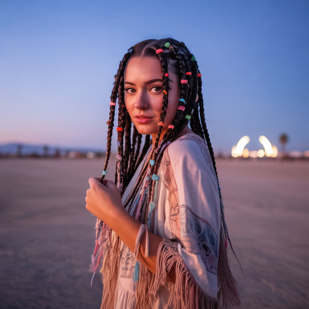 18 Best Trending Coachella Hairstyles for Bold Festival Vibes 7 Bubble Braids