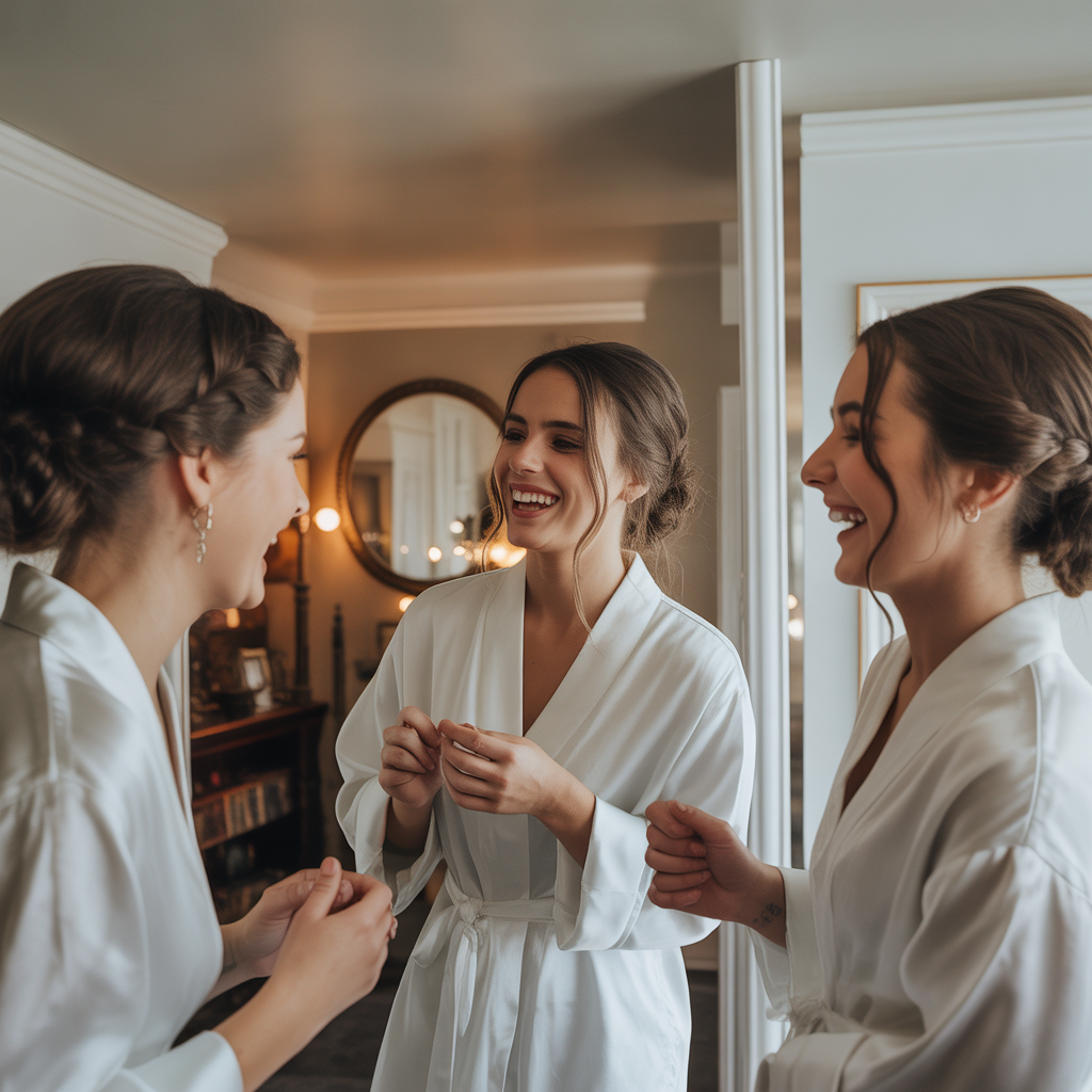 20 Beautiful Getting Ready Wedding Photos to Inspire 13 Candid Laughter Among Friends
