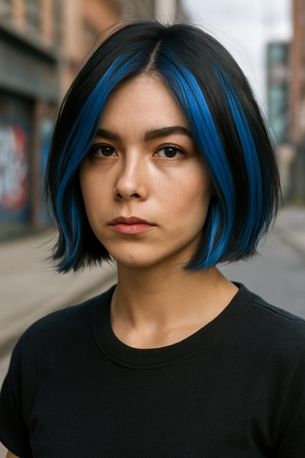 13 Streaky Highlights Hairstyle: Bold & Trendy Hair Color Ideas 11 Blue Streaks for Edgy Creativity