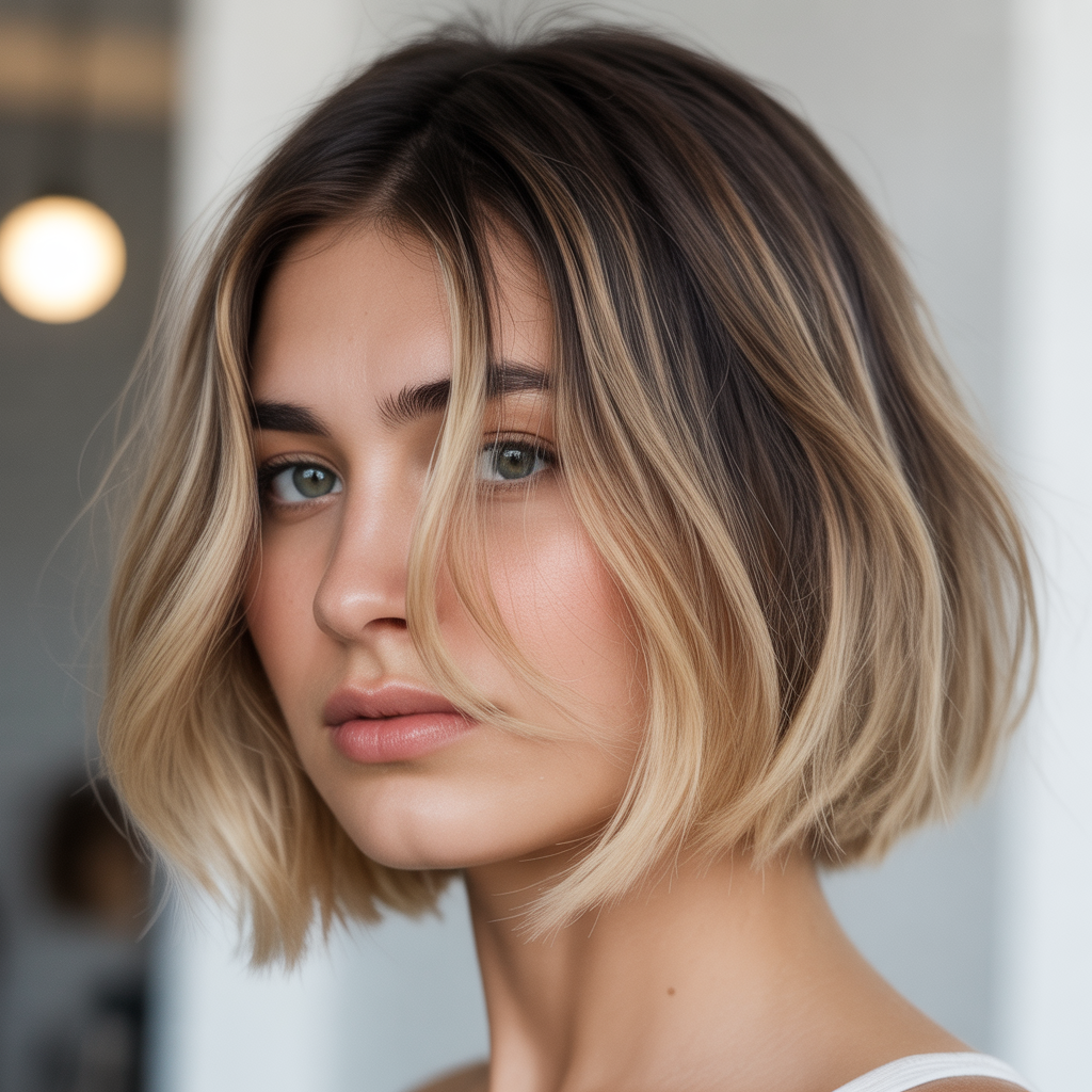 Choppy Bob Hairstyles: 20 Bold Ideas to Inspire Your Next Cut 18 Choppy Bob with Balayage Ombre