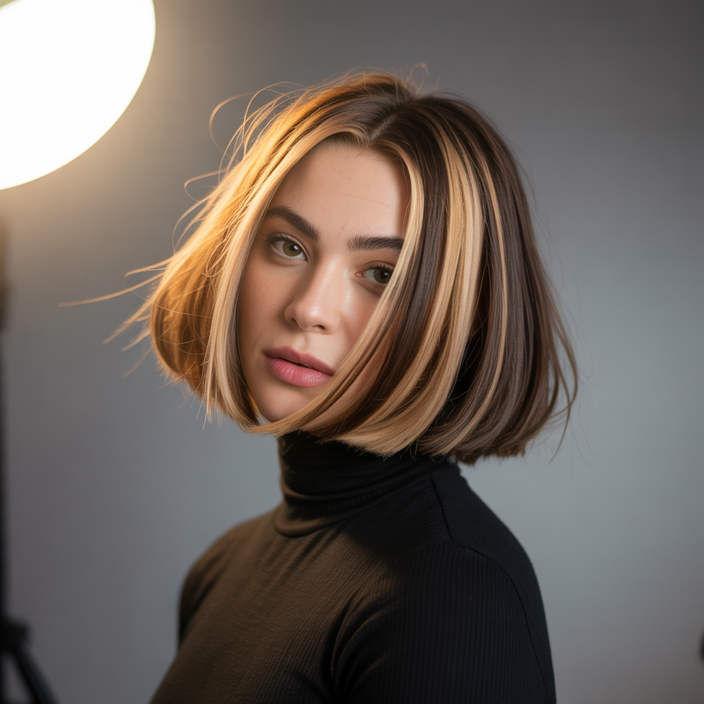 15 Best Chunky Highlights Hairstyles Guide for Bold Contrast 6 Chunky Highlights on Bob Cuts