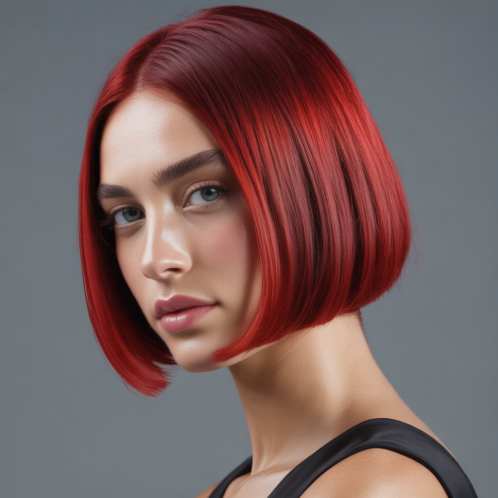 18 Ideas About Bold Cherry Bomb Hairstyles to Rock with Confidence 1 Classic Cherry Red Bob