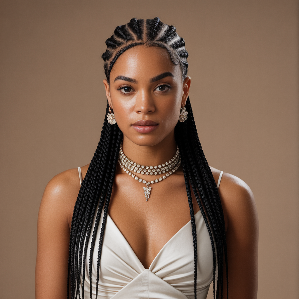 Explore 15 Ideas About Majestic Options for Goddess Cornrows That Elevate Your Look 1 Classic Goddess Cornrows with Extensions