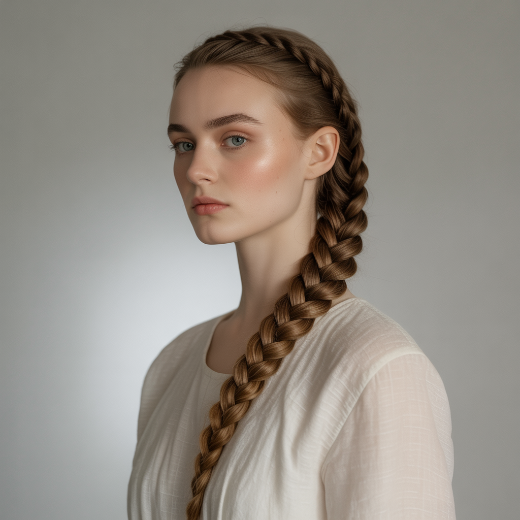 15 Stylish Rope Braid Hairstyles That Instantly Transform Your Look 1 Classic Rope Braid