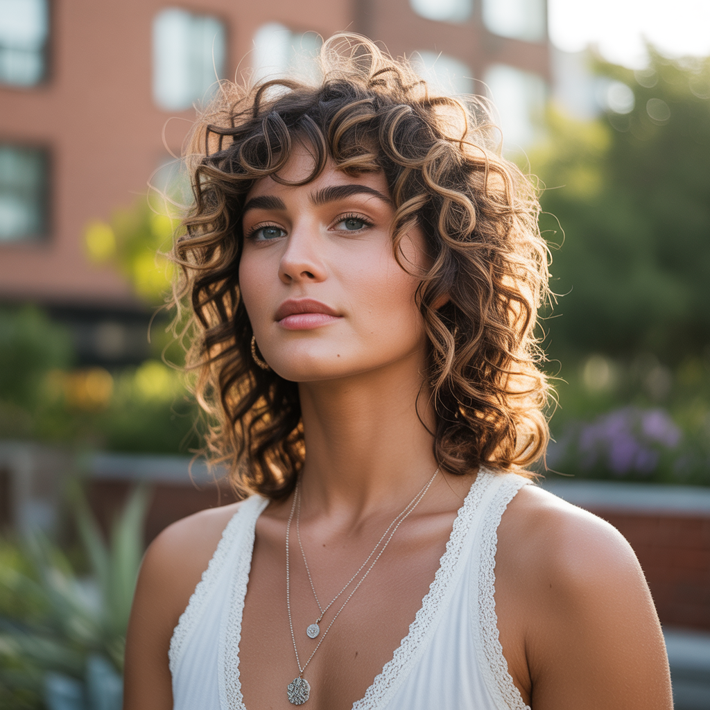 17 Ideas About Gypsy Shag Hairstyles: Layered Cuts You’ll Love 6 Curly Gypsy Shag for Extra Volume