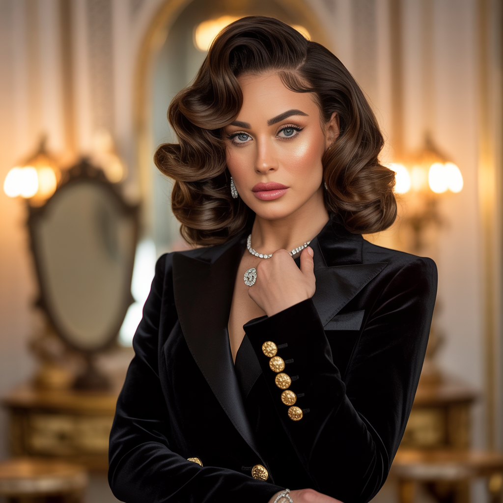 Mob Wife Hairstyles: 20 Bold Ideas to Channel Fierce Glamour 14 Curly Lob with Bold Volume