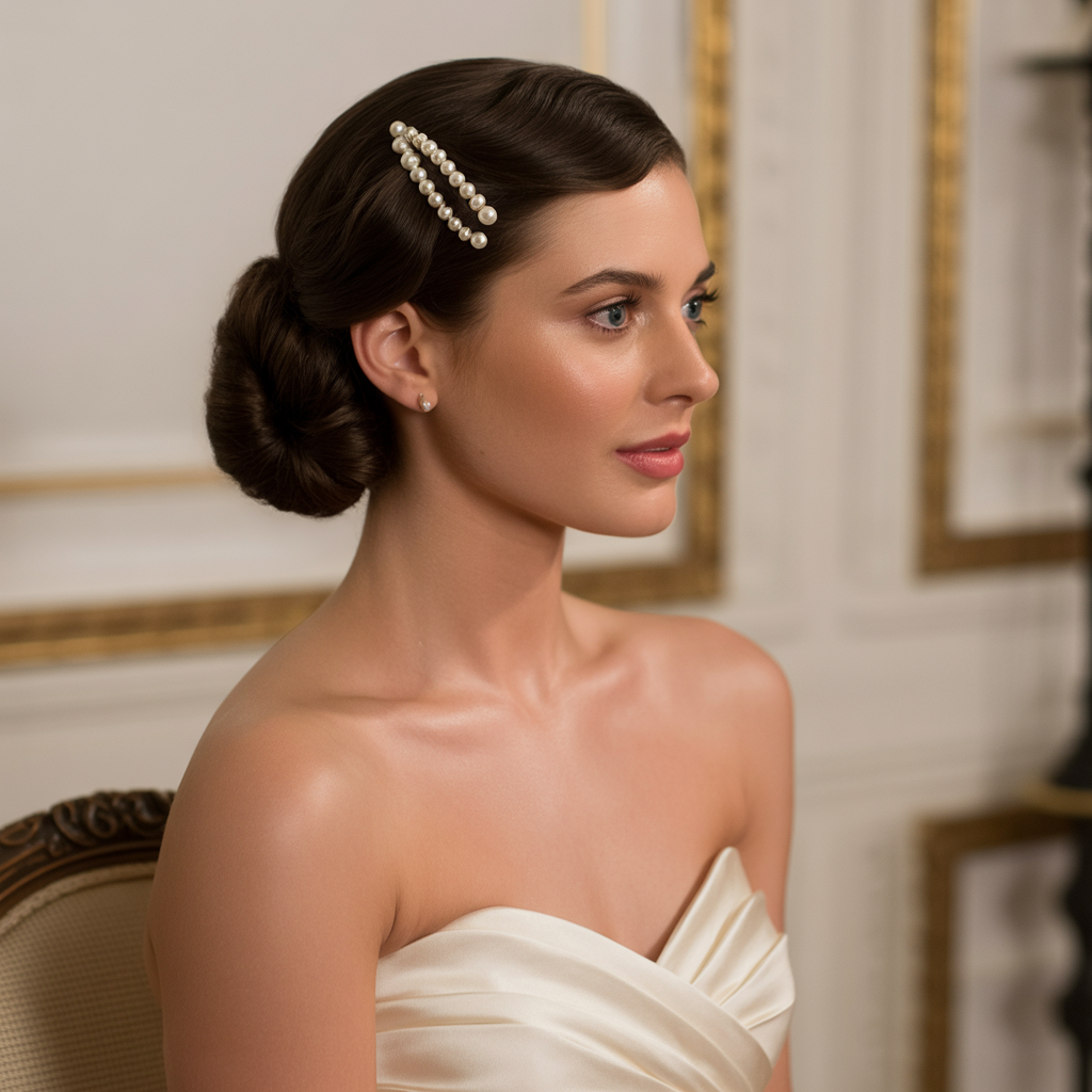 20 Trendy Hairstyles for Bridesmaids That Fit Every Wedding Theme 3 Elegant French Twist