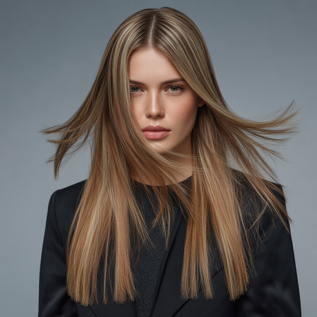 Glossy Straight Textured Layers