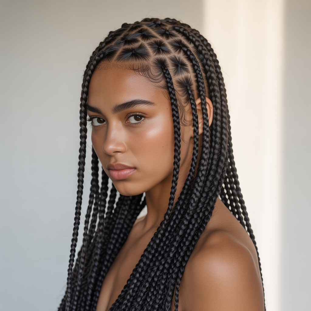 Explore 15 Ideas About Majestic Options for Goddess Cornrows That Elevate Your Look 9 Goddess Cornrows with Feed-In Braids