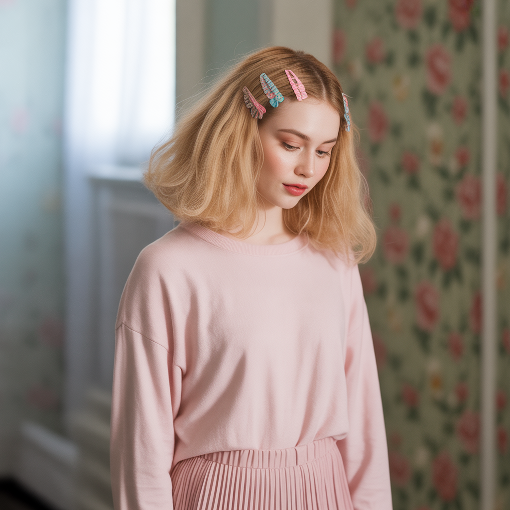 90s Hairstyle Fine Hair Ideas for Retro Chic Looks 4 Half-Up Butterfly Clips
