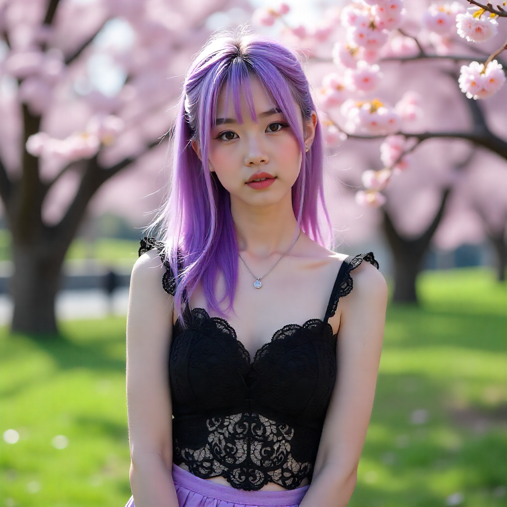 15 Best Hairstyles Purple Hair for Bold & Chic Style 8 Half-Up Half-Down Purple Hair