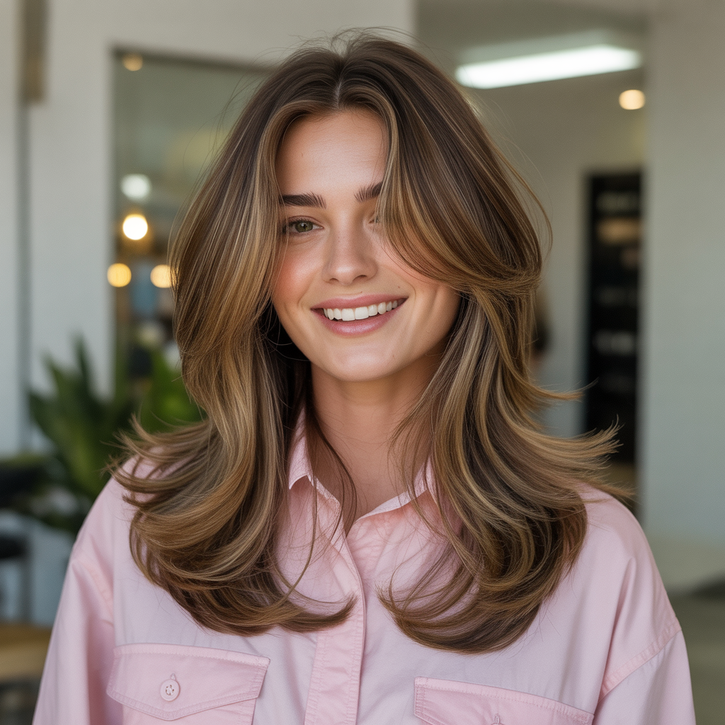 90s Blowout: The Iconic Hairstyle Making a Modern Comeback 7 Layered Blowout with Bounce