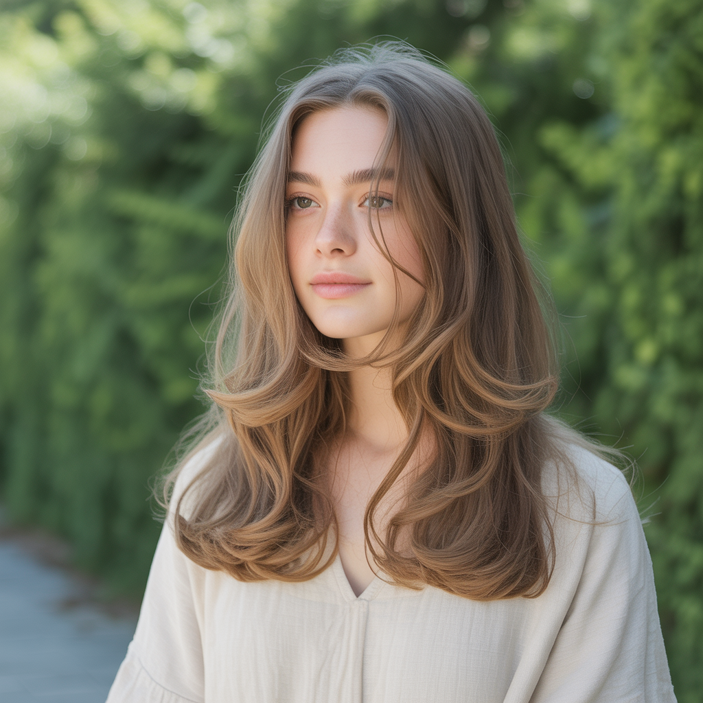 15 Best Mom Cut Ideas for Stylish Low-Maintenance Hair 11 Long Layers with Natural Texture