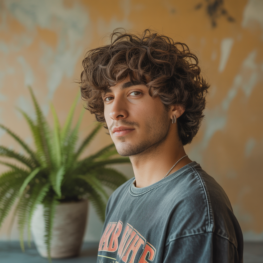 Messy Curly Shag