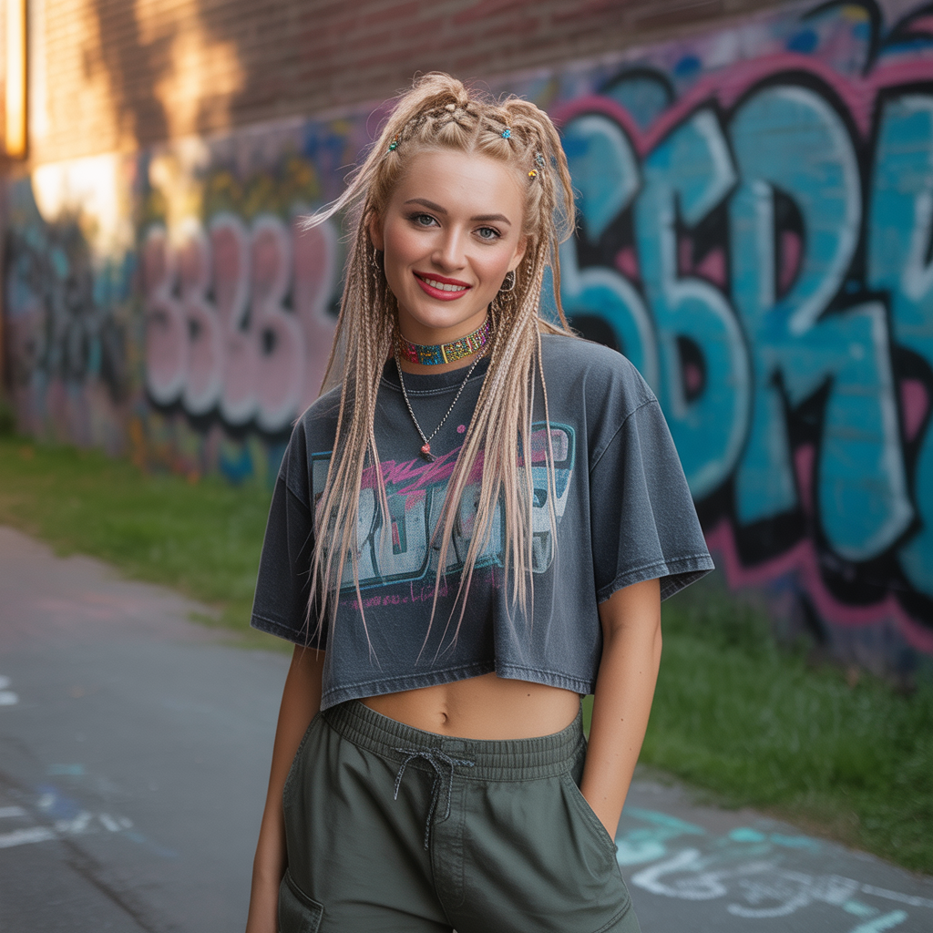 90s Hairstyle Fine Hair Ideas for Retro Chic Looks 7 Micro Braids