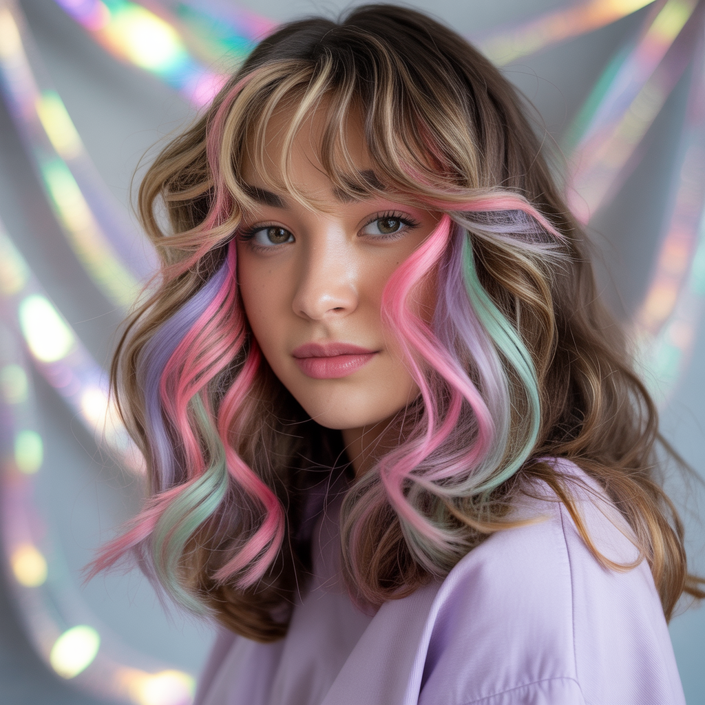 15 Best Chunky Highlights Hairstyles Guide for Bold Contrast 12 Pastel Chunky Highlights