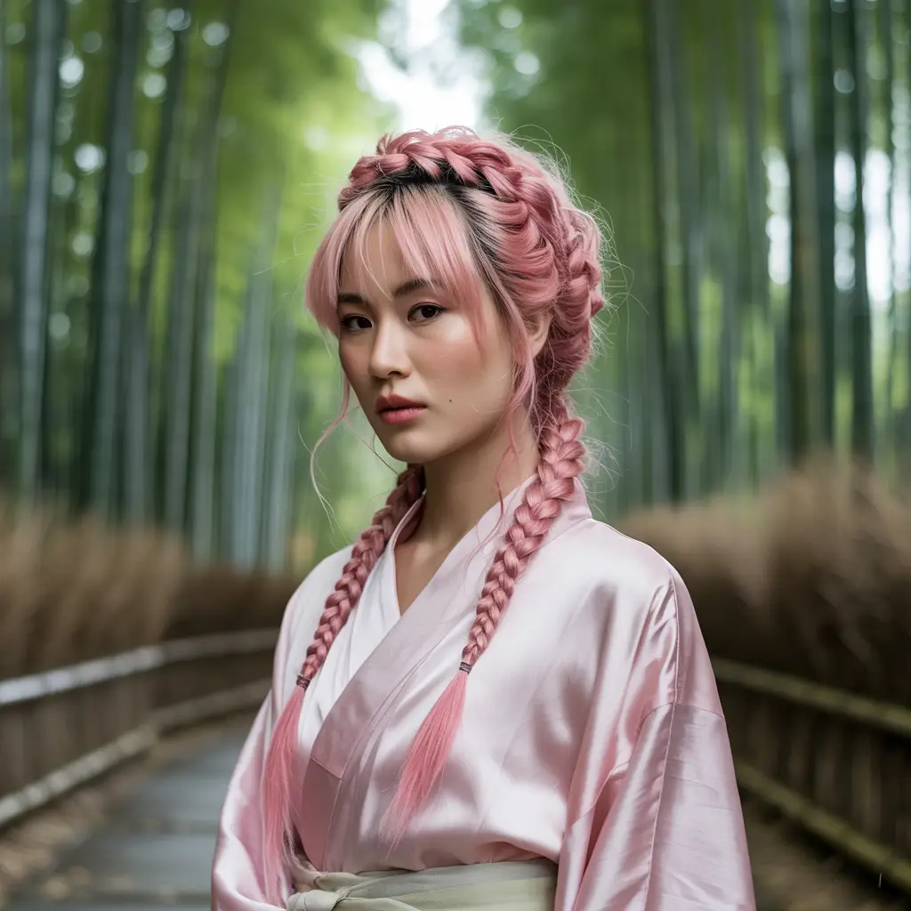 Pink Braids