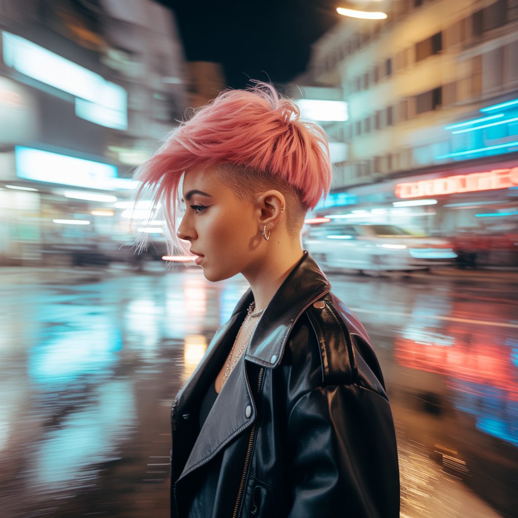 Pink Pixie Cut