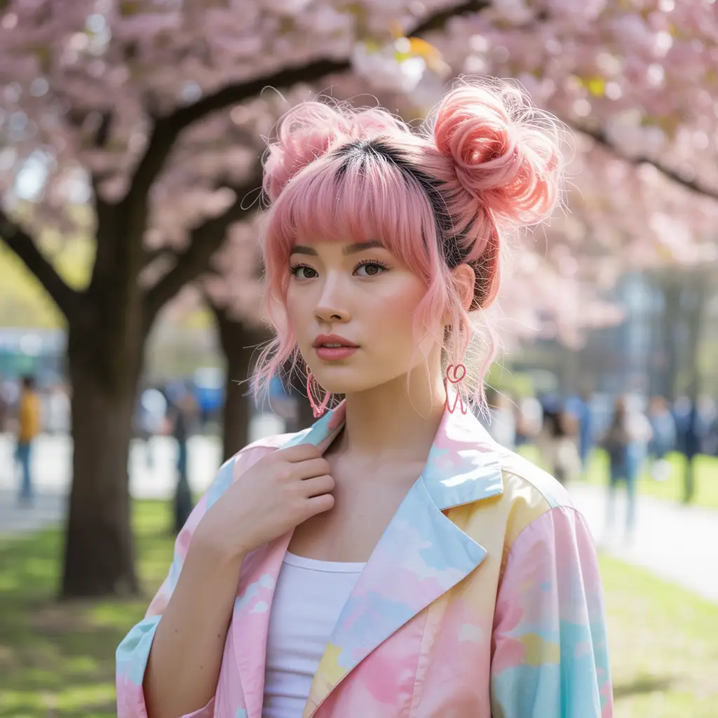 Pink Space Buns
