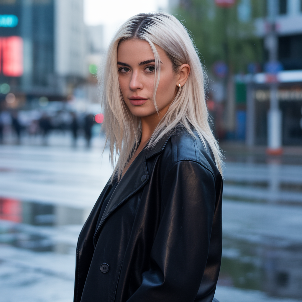 15 Trendy Grunge Hairstyles for Women with Rock-Chic Flair 4 Platinum Blonde with Dark Roots