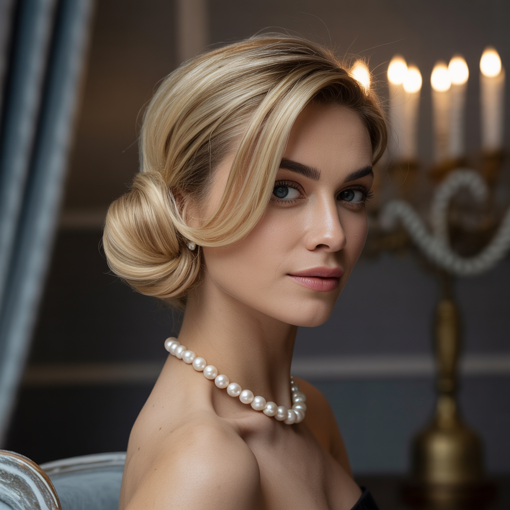 Old Money Blonde Hairstyles: 20 Elegant Ideas That Never Go Out of Style 2 Polished French Twist for Blonde Hair