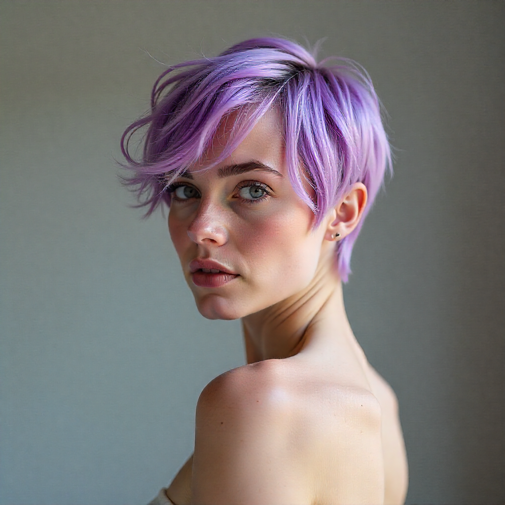 15 Best Hairstyles Purple Hair for Bold & Chic Style 4 Purple Pixie Cut