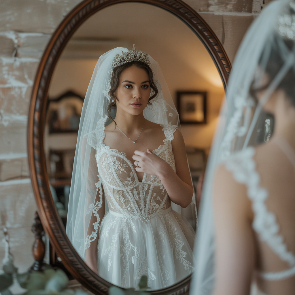 20 Beautiful Getting Ready Wedding Photos to Inspire 17 Reflection Shots in a Mirror