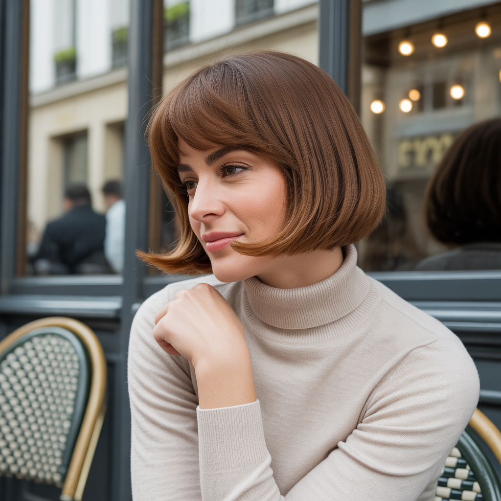 18 Elegant Old Money Bob Styles for Women 16 Rounded Bob for Soft Elegance