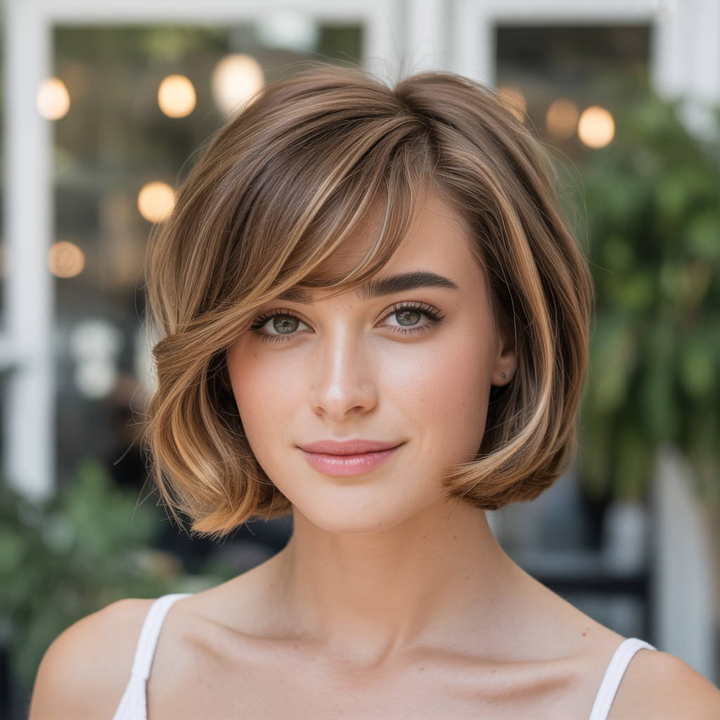 15 Ideas About Short Stacked Wedge Haircut Styles to Try This Year 5 Side-Swept Bangs with a Wedge