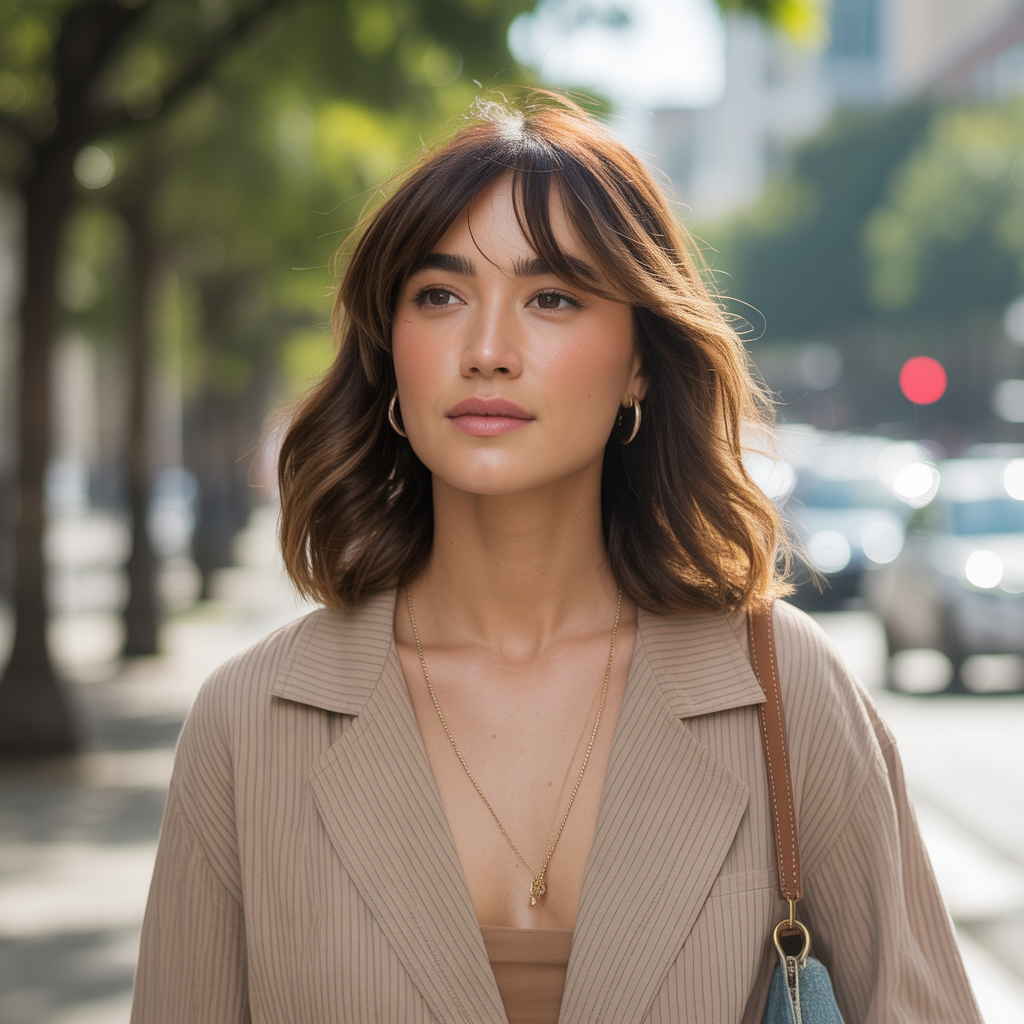 Side-Swept Wispy Bangs