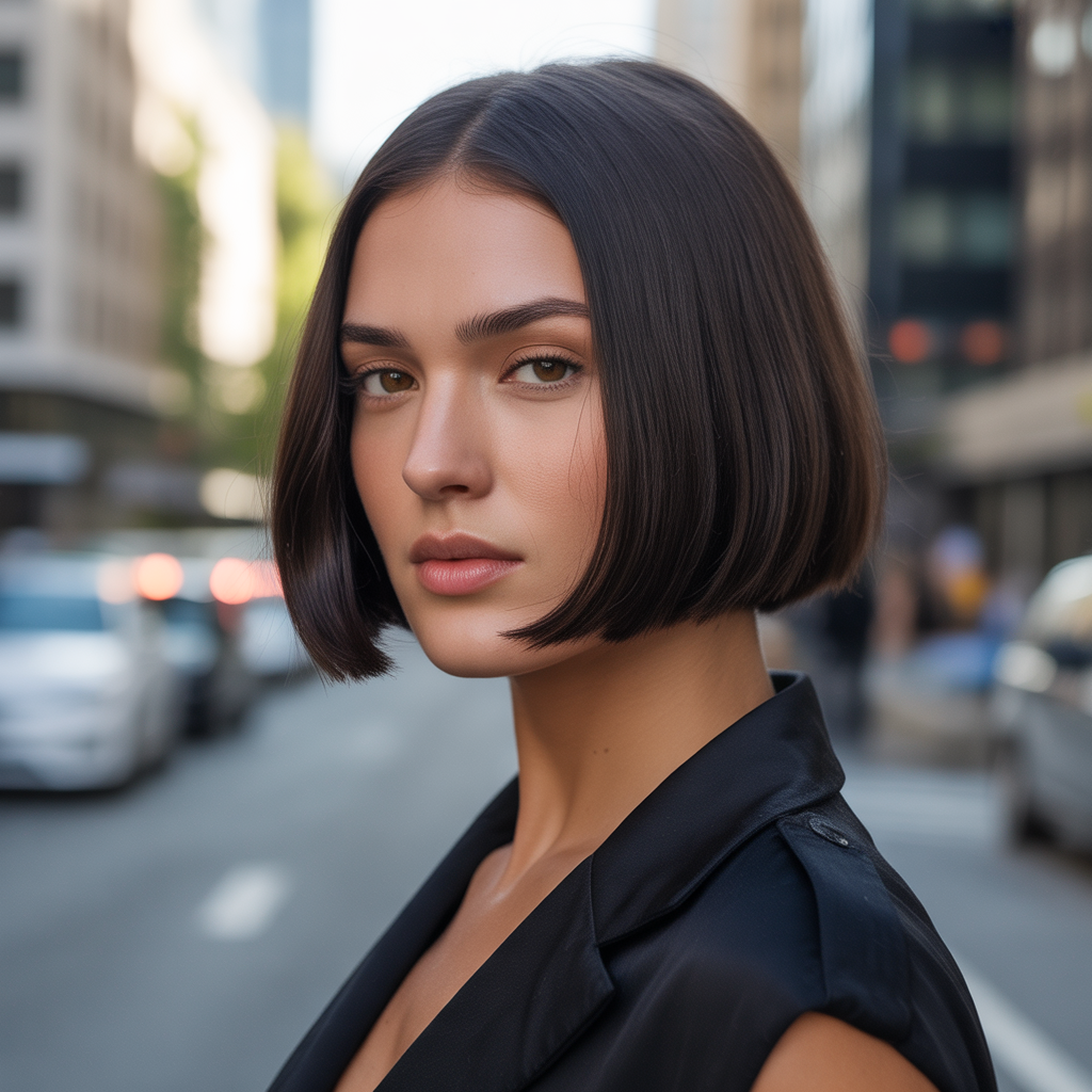 18 Best Hairstyle Ideas That Never Go Out of Style 1 Sleek Blunt Bob