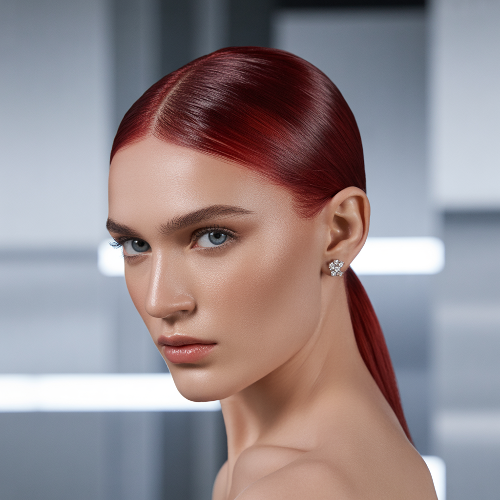 18 Ideas About Bold Cherry Bomb Hairstyles to Rock with Confidence 12 Sleek Cherry Ponytail