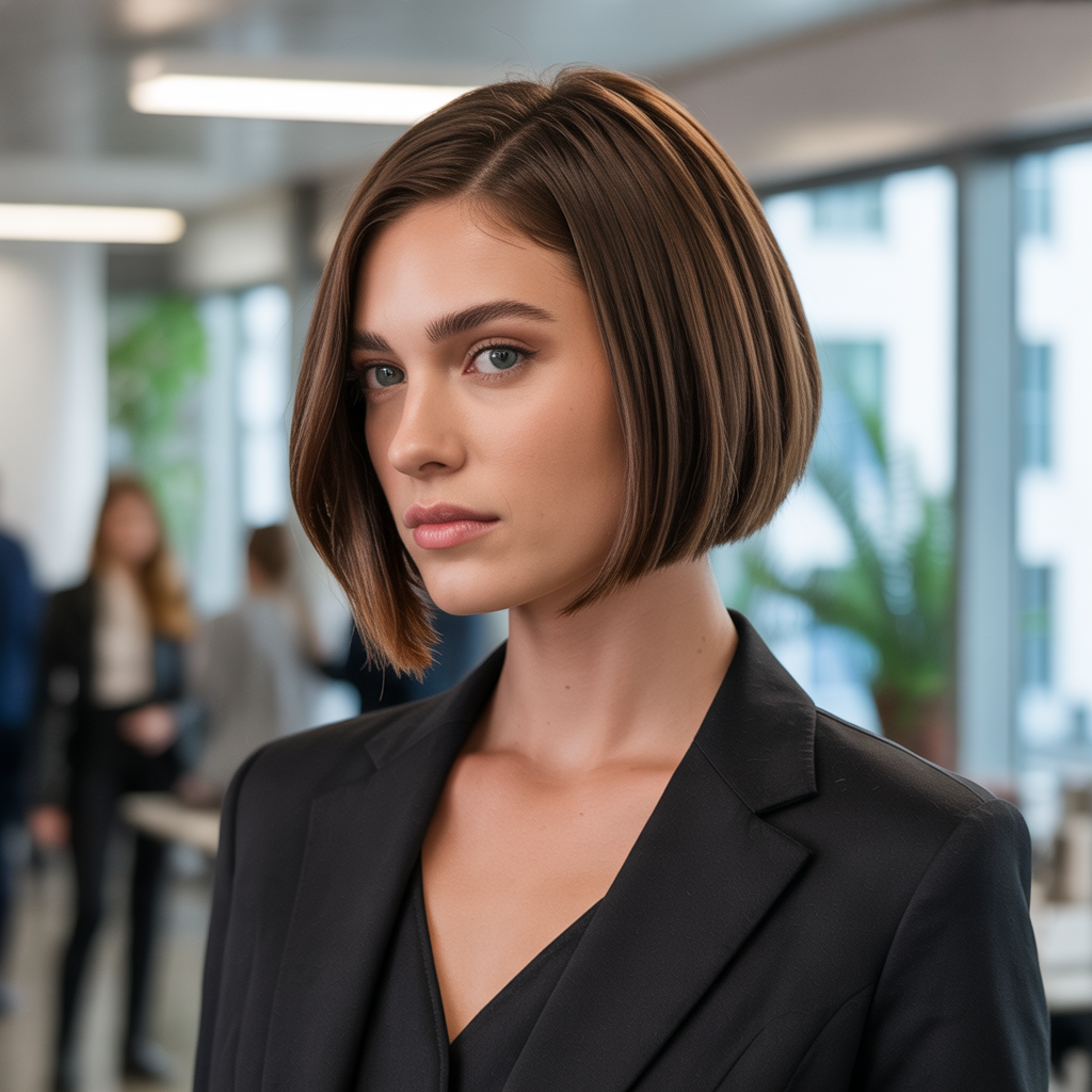 Choppy Bob Hairstyles: 20 Bold Ideas to Inspire Your Next Cut 9 Sleek Choppy Bob