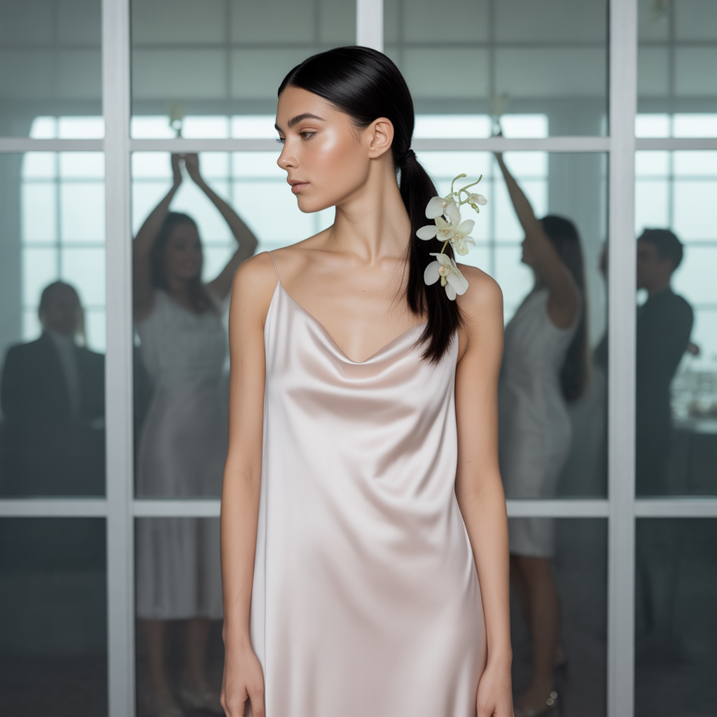 20 Trendy Hairstyles for Bridesmaids That Fit Every Wedding Theme 5 Sleek High Ponytail