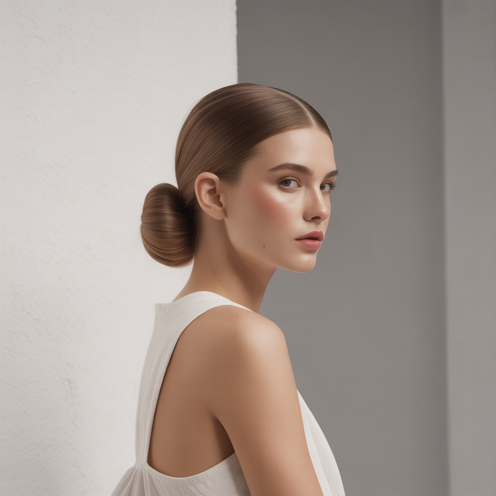 90s Hairstyle Fine Hair Ideas for Retro Chic Looks 14 Sleek Low Bun