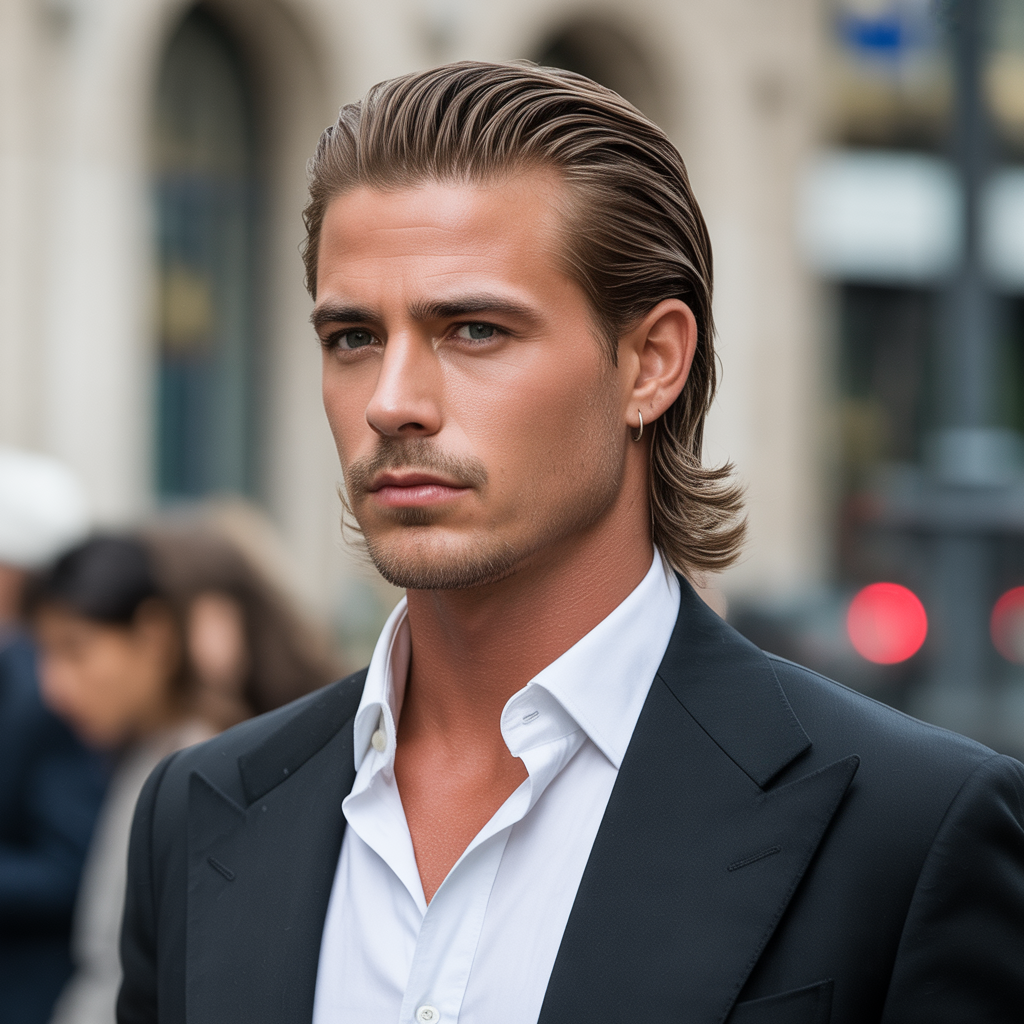 18 Ideas about Best Modern Mullet Hairstyles Men to Try Now 16 Slicked Back Mullet