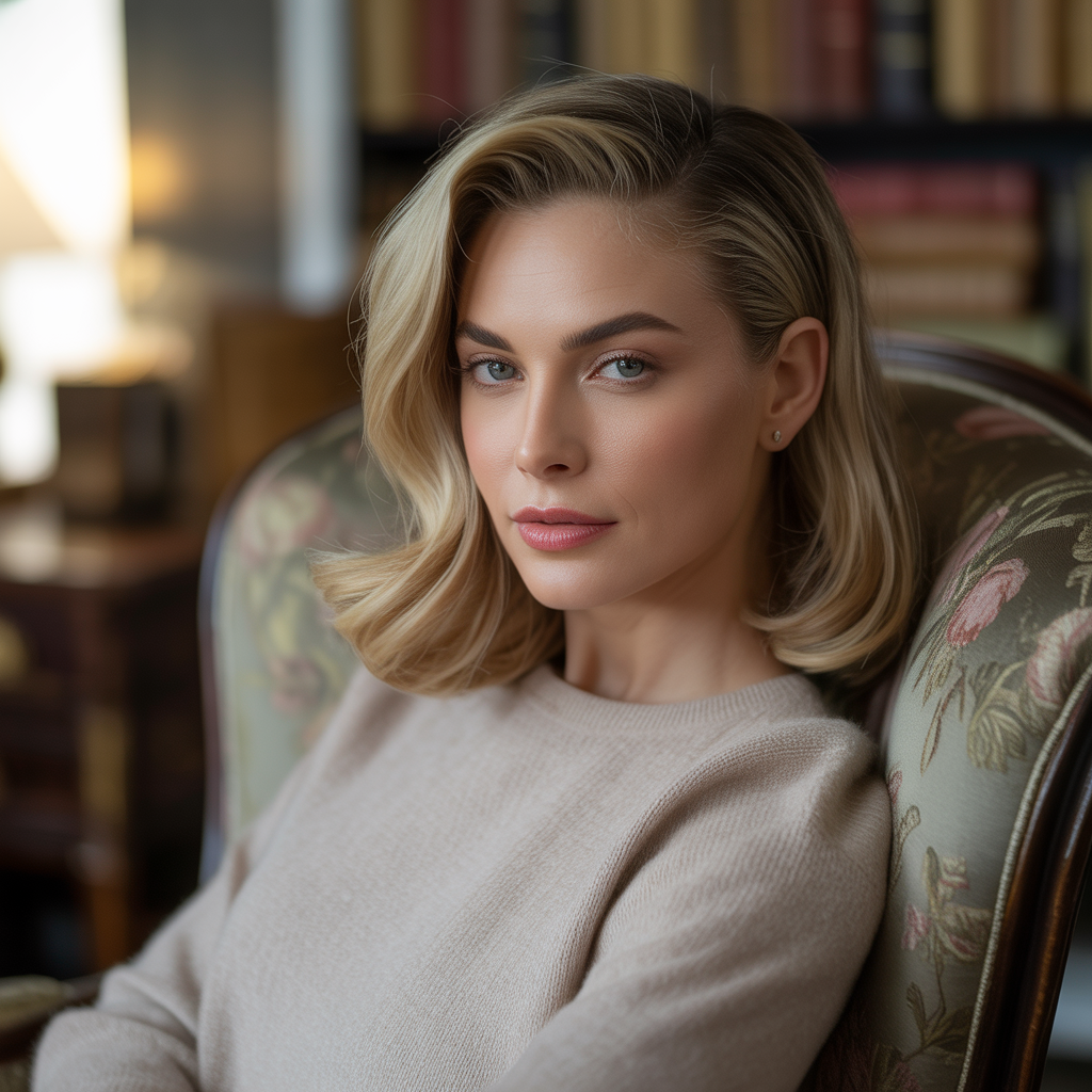 Old Money Blonde Hairstyles: 20 Elegant Ideas That Never Go Out of Style 10 Soft Blonde Side Sweep