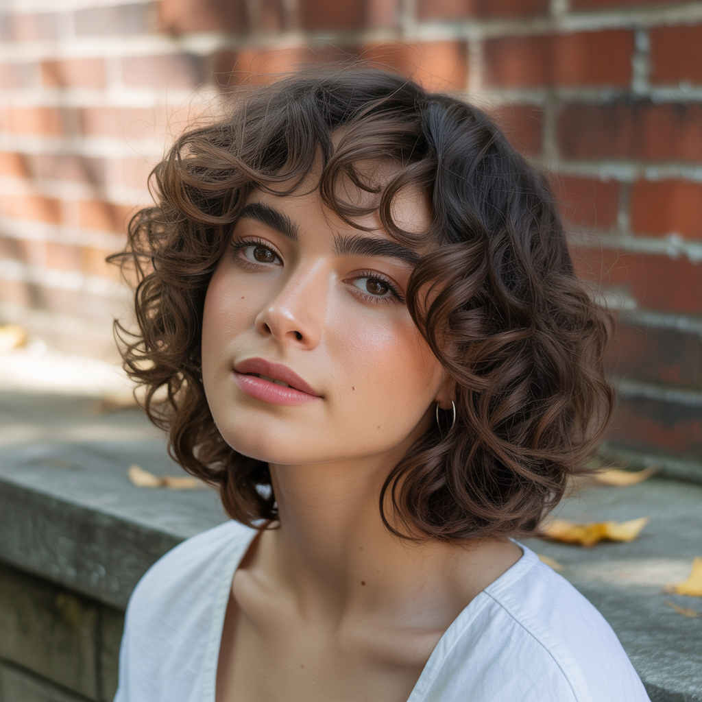 15 Best Mom Cut Ideas for Stylish Low-Maintenance Hair 9 Wash-and-Go Curls with Layers