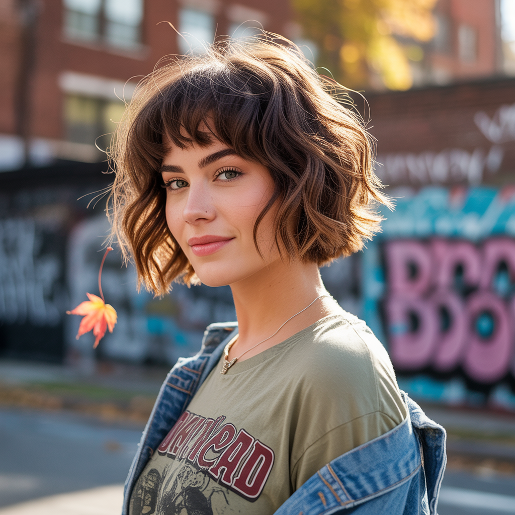 Choppy Bob Hairstyles: 20 Bold Ideas to Inspire Your Next Cut 2 Wavy Choppy Bob