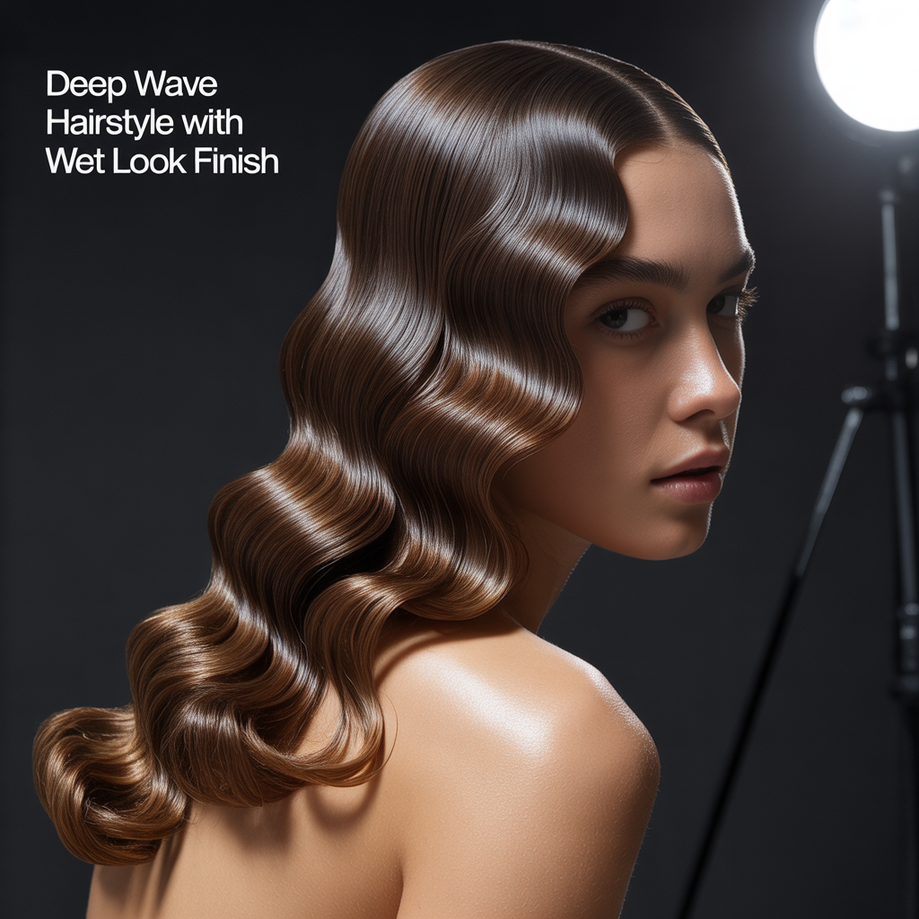 15 Trendy Hairstyles Deep Wave Hair for Every Look 11 Wet Look Deep Wave