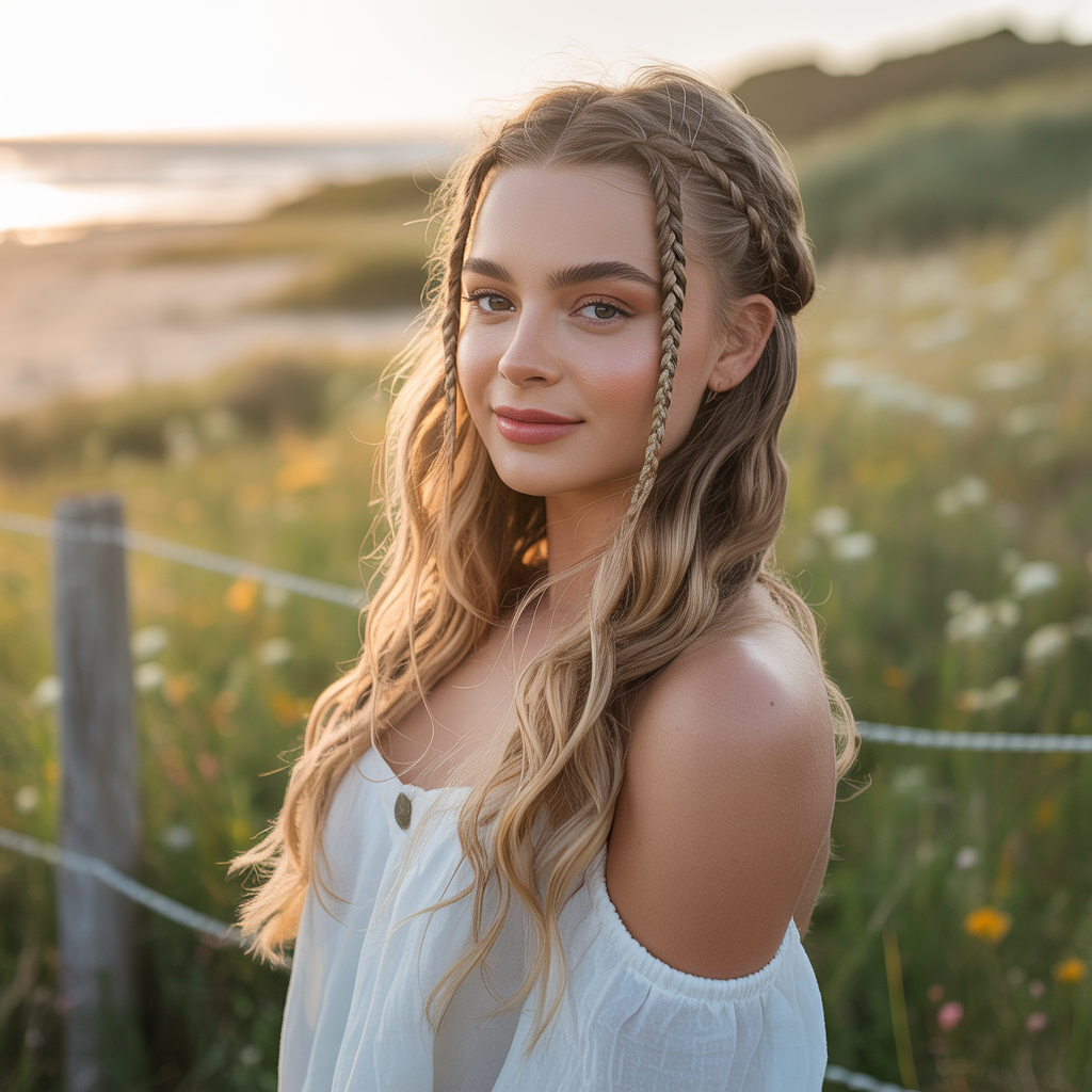 20 Trendy & Elegant Beautiful Hairstyles with Baby Braids 1 a captivating portrait photograph of a b HJ64YlmKQ22sq7goyPAhXw OUkFbh7TQ8iCo0CMbRHzvw