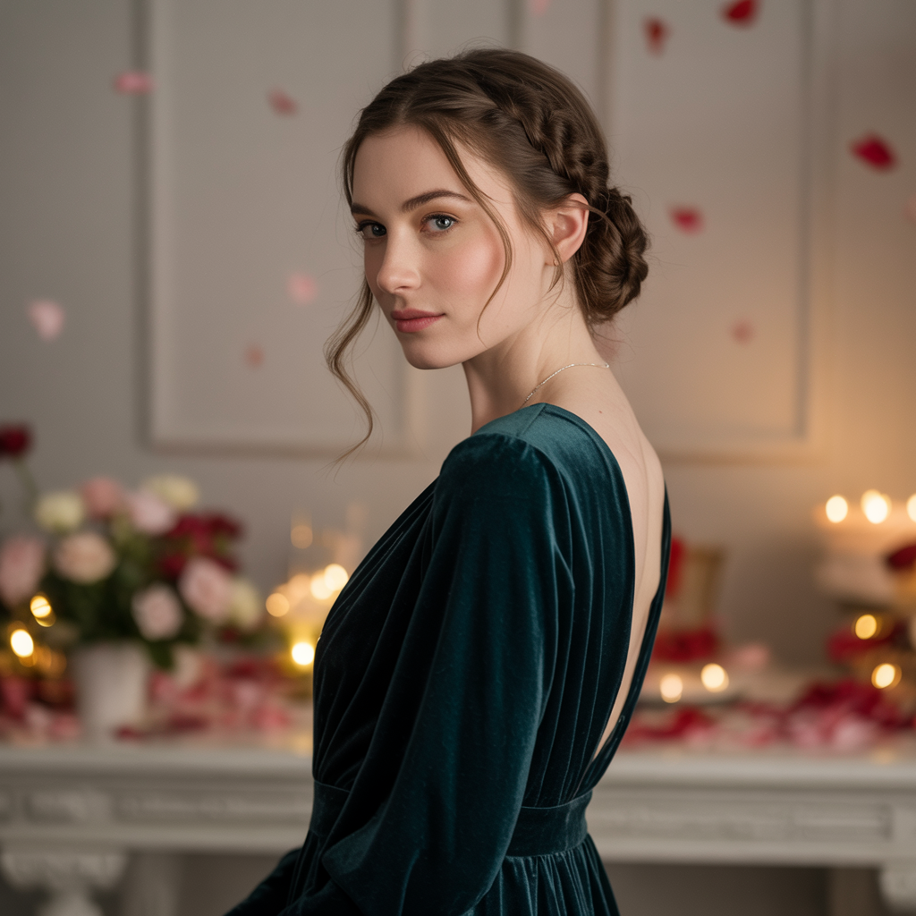 20 Stunning Ideas On Valentines Hairstyles for a Romantic Date Night 20 a captivating studio portrait