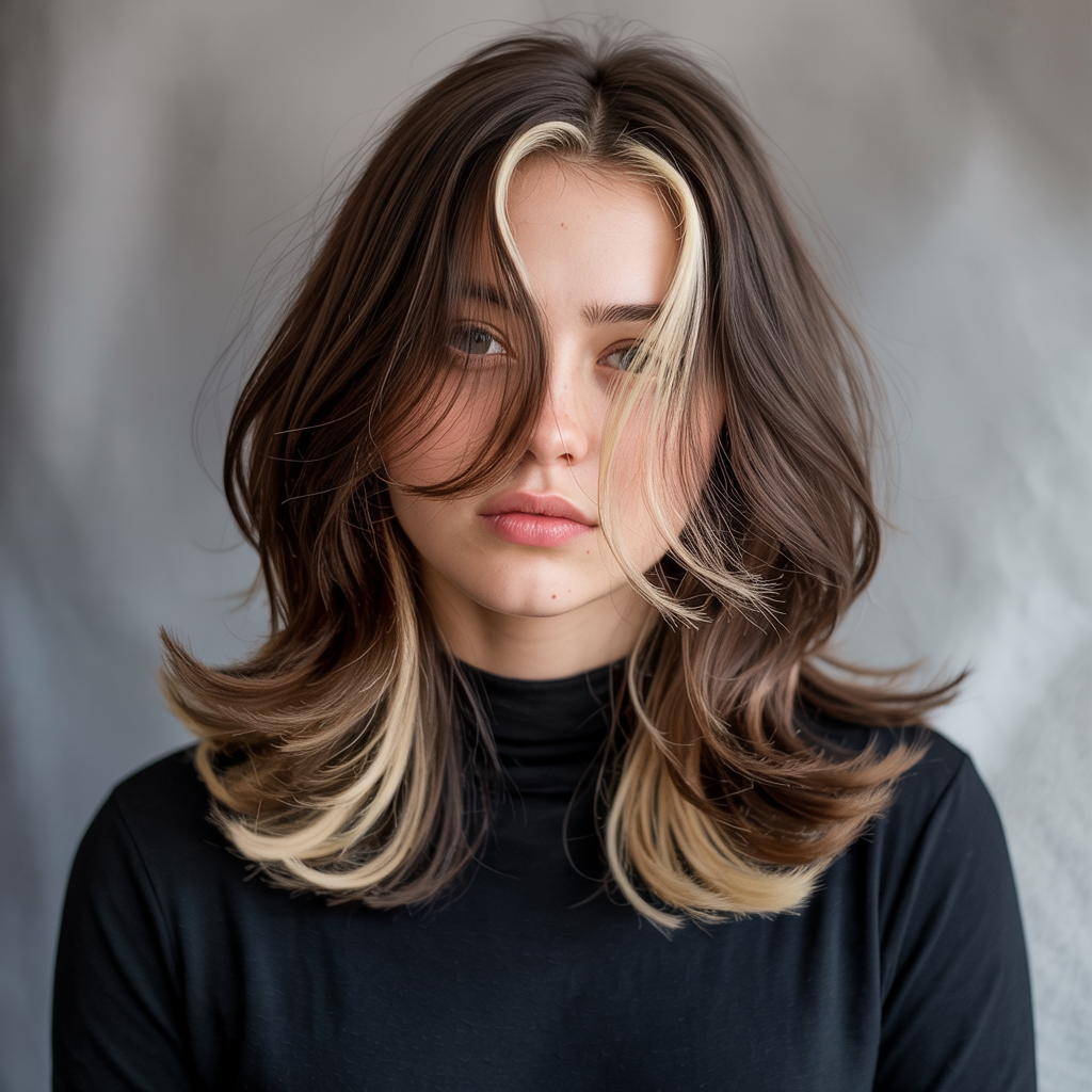 13 Trendy Y2K Skunk Hair Ideas for a Bold and Retro Look 6 a captivating studio portrait photograph z TO vtoQAutvIldX4ZuZg aaS7nWq9R6SUvZu l8evHA