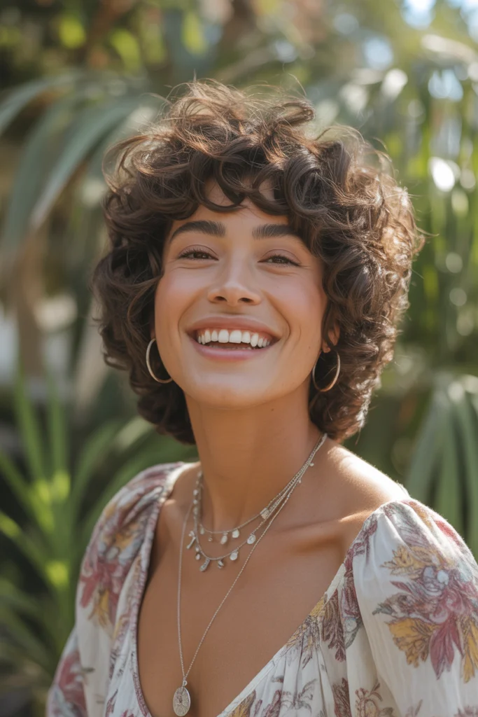 13 Short Wolf Cut with Curtain Bangs Ideas You’ll Want to Try 3 a cheerful woman with short voluminous c DxbWCkISTq6aTm5BrNQEVQ qYMQF17SQiqHys p8Uz0Uw